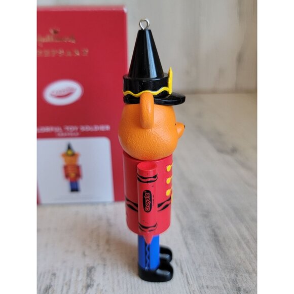 Hallmark Crayola colorful toy soldier ornament Xmas red - Picture 5 of 6